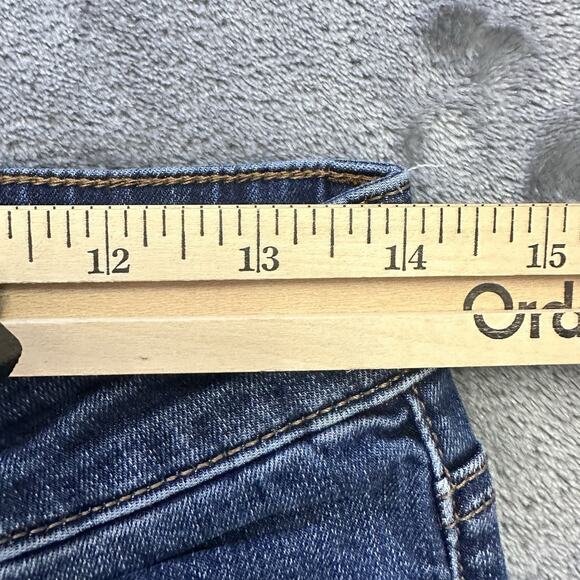 Kut From The Kloth Jeans Women’s 10 Blue Regular Straight Denim Raw Hem Pants - Picture 10 of 13